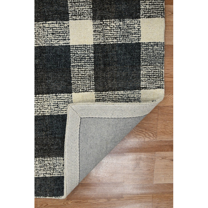 Gracie Oaks Ashleigh Handmade Wool Charcoal Rug & Reviews Wayfair
